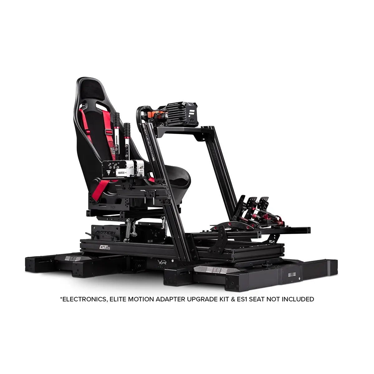 Next Level Racing GTElite Racing Simulator Cockpit- Wheel Plate Edition Outfitted example 3