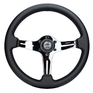 Lightweight Simulator Steering Wheel Blitz In Chrome Front View