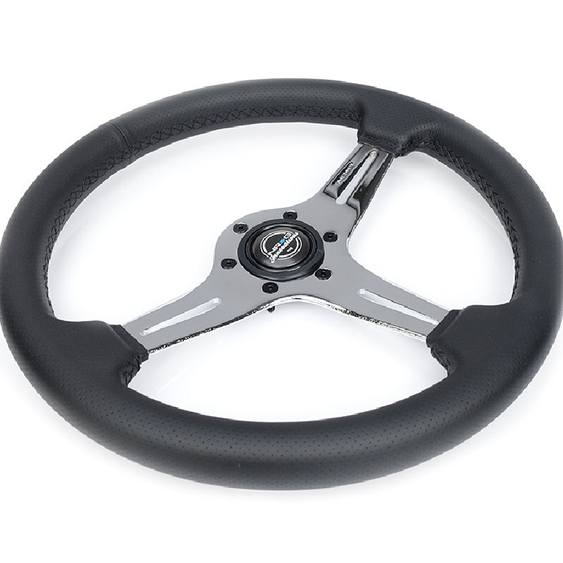 Lightweight Simulator Steering Wheel Blitz In Chrome Side View