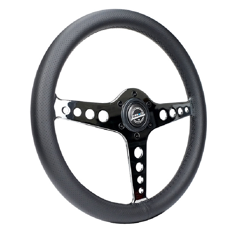 Lightweight Simulator Steering Wheel Driftz In Chrome Front view 2