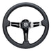 Lightweight Simulator Steering Wheel Blitz In Black Chrome Front View