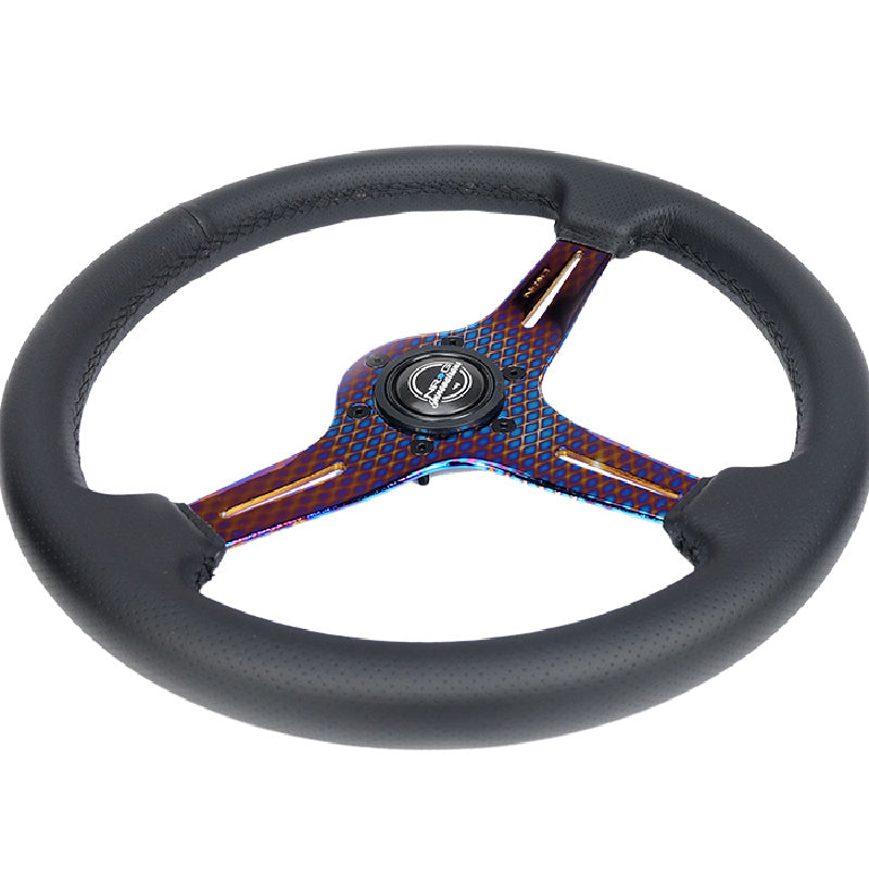 Lightweight Simulator Steering Wheel Blitz In Neo Chrome Side view