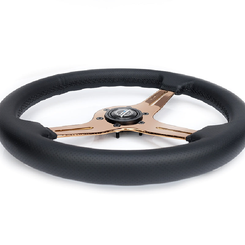 Lightweight Simulator Steering Wheel Blitz In Rose Gold Side View 2