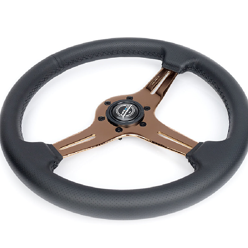 Lightweight Simulator Steering Wheel Blitz In Rose Gold Side View