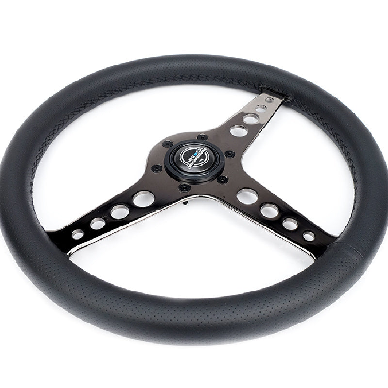Lightweight Simulator Steering Wheel Driftz In Black Chrome Side view