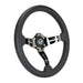 Lightweight Simulator Steering Wheel Splitz Front view 2 In Black Chrome