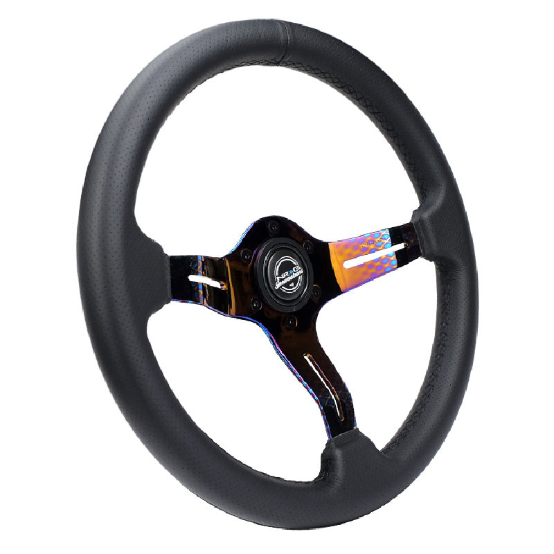 Lightweight Simulator Steering Wheel Splitz Front view 2 In Neo Chrome
