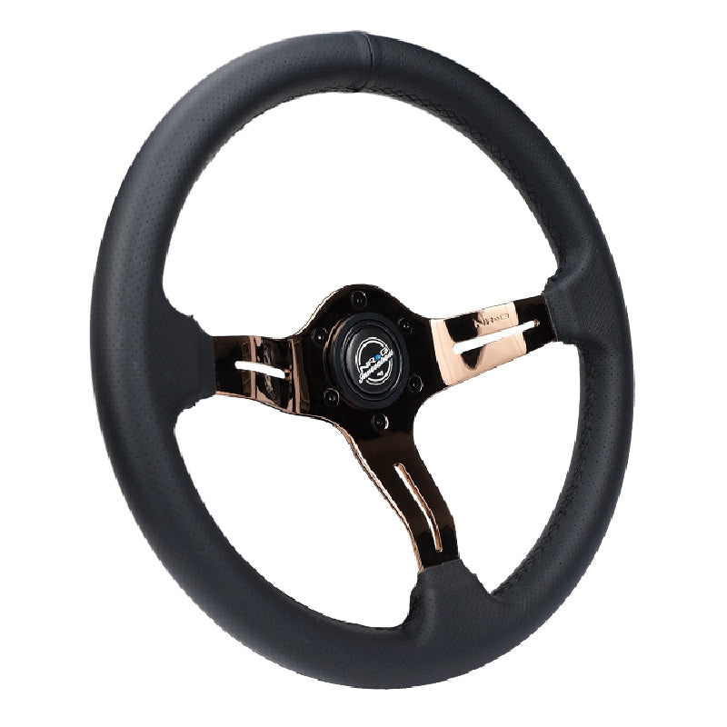 Lightweight Simulator Steering Wheel Splitz In Rose Gold Front view 2