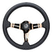 Lightweight Simulator Steering Wheel Splitz In Rose Gold Front view