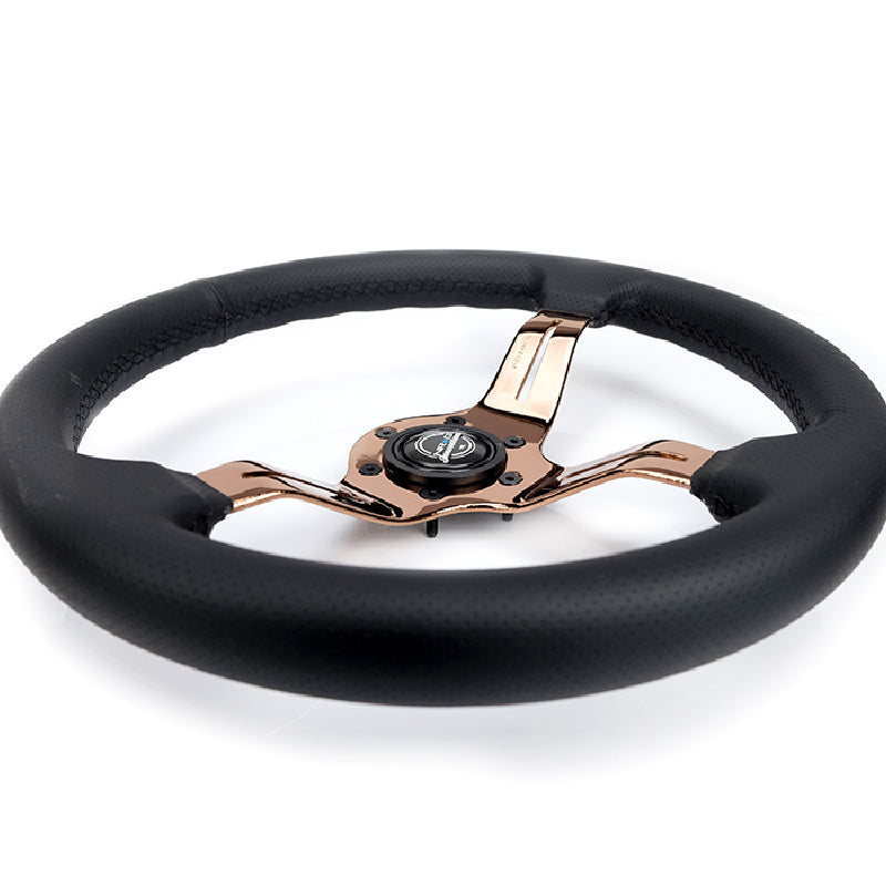 Lightweight Simulator Steering Wheel Splitz In Rose Gold SIde view 2
