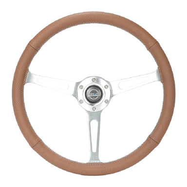 NRG Innovations Classic 380mm Brown Leather Steering Wheel main view