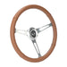 NRG Innovations Classic 380mm Brown Leather Steering Wheel side view