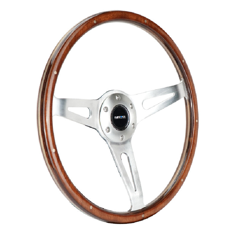 NRG Innovations Classic 380mm Wood Grain Steering Wheel Side View