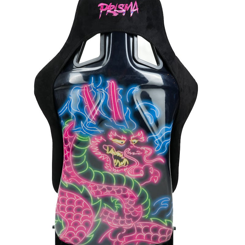 NRG Innovations Dragon Bucket Seat Large Black Back View