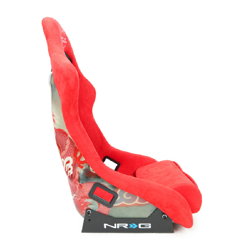 NRG Innovations Dragon Bucket Seat Large Red Side View