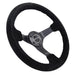 NRG Innovations 350mm Deep Dish Solid Spoke Steering Wheel angle view