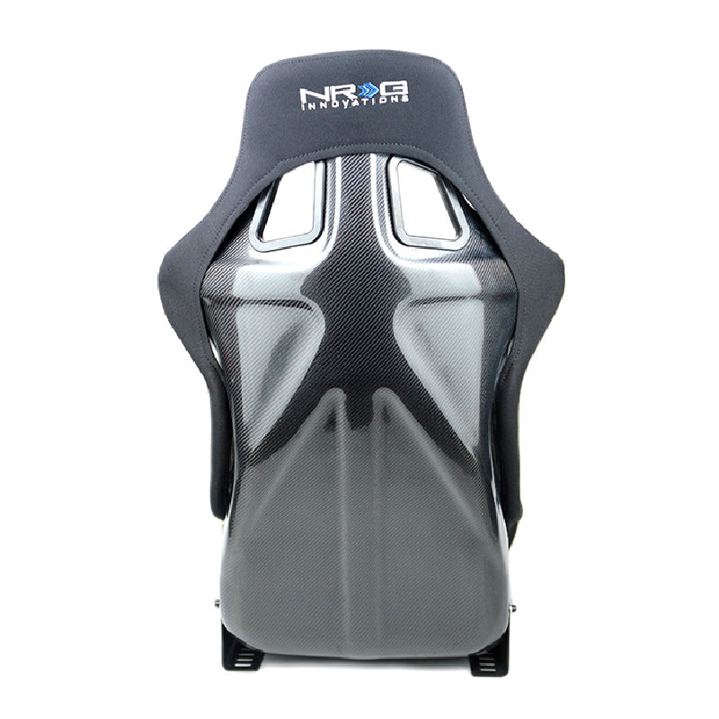 NRG Innovations Carbon Fiber Bucket Seat Large Black