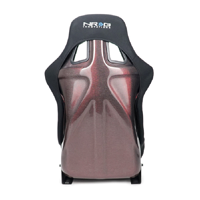 NRG Innovations Carbon Fiber Bucket Seat Large Red
