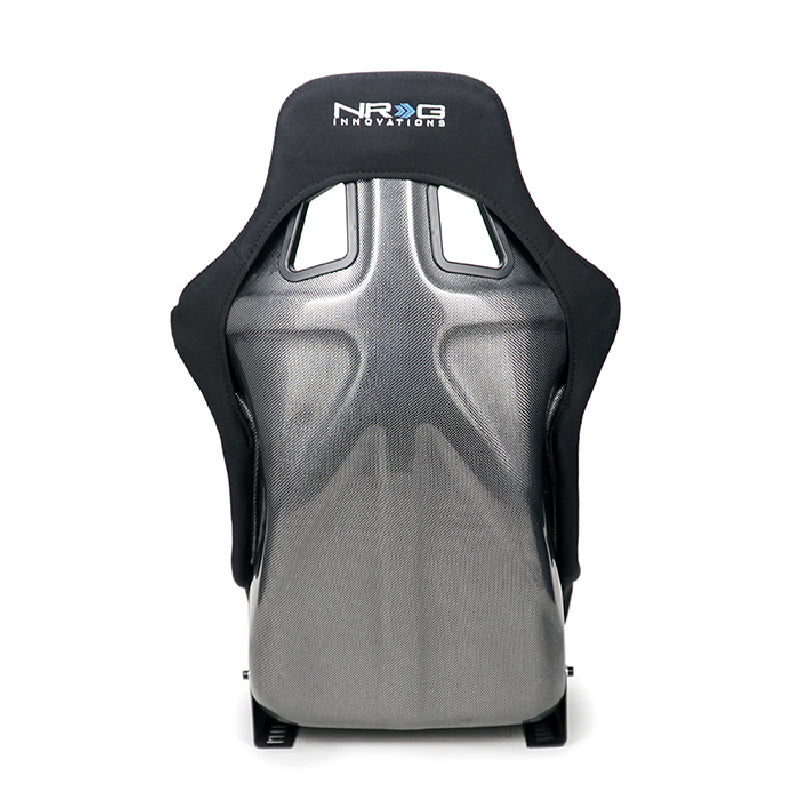NRG Innovations Carbon Fiber Bucket Seat Large Silver
