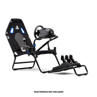 Next Level Racing GT Lite Foldable Simulator Cockpit - Play Station Outfitted View