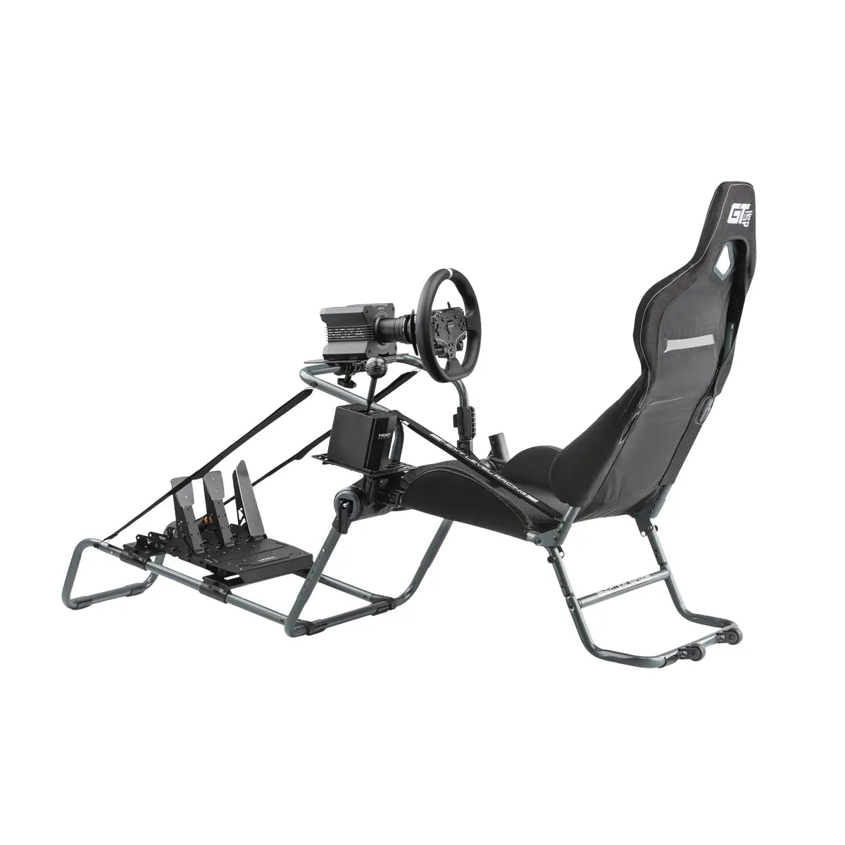 Next Level Racing GTLite Pro Grey Edition example of full setup back