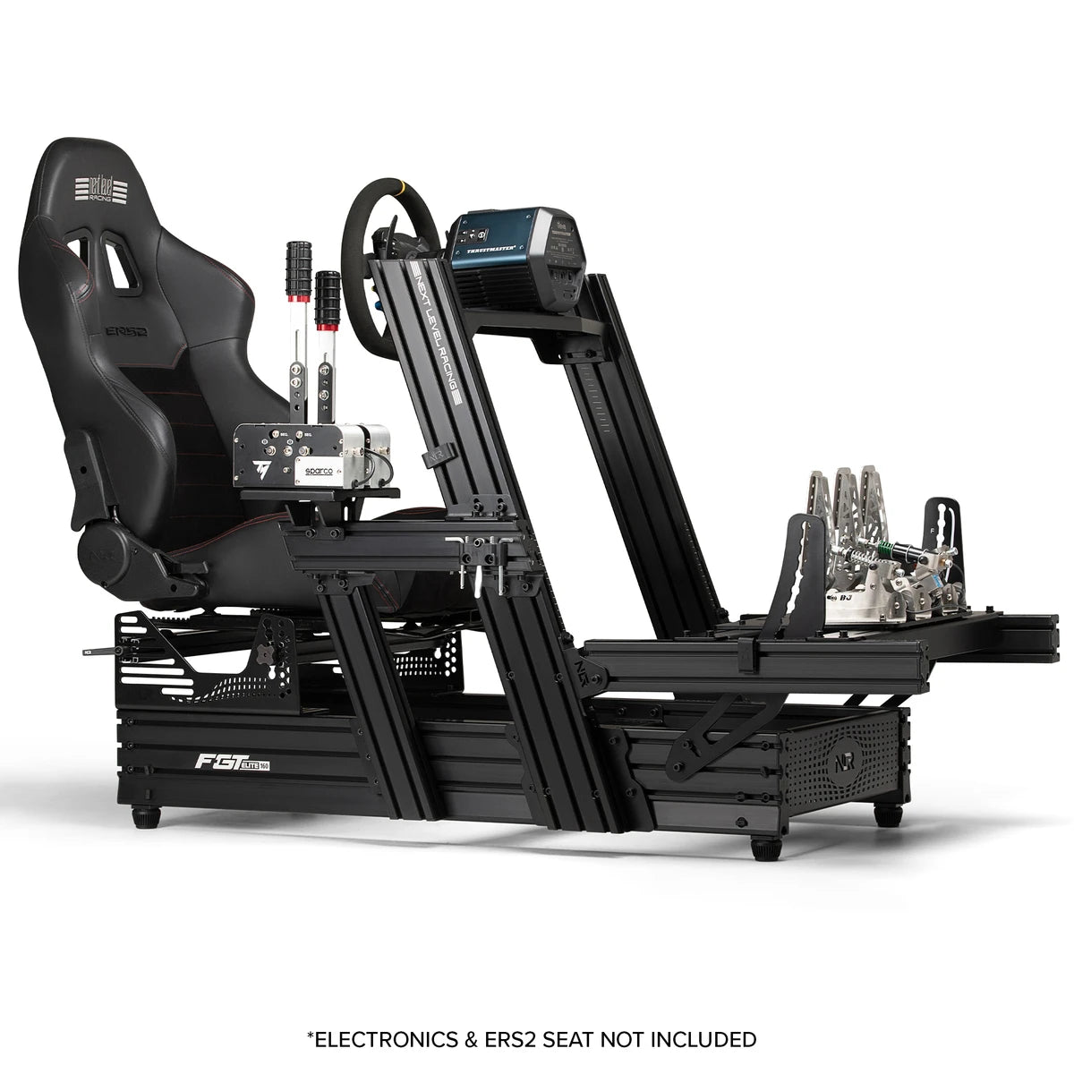 next level fgt 160 cockpit fitted with an ers2 reclining seat, a sequential shifter and a handbrake