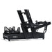 bare f-gt elite 160 aluminium frame from the side, showing seat mounting rails and pedal deck travel
