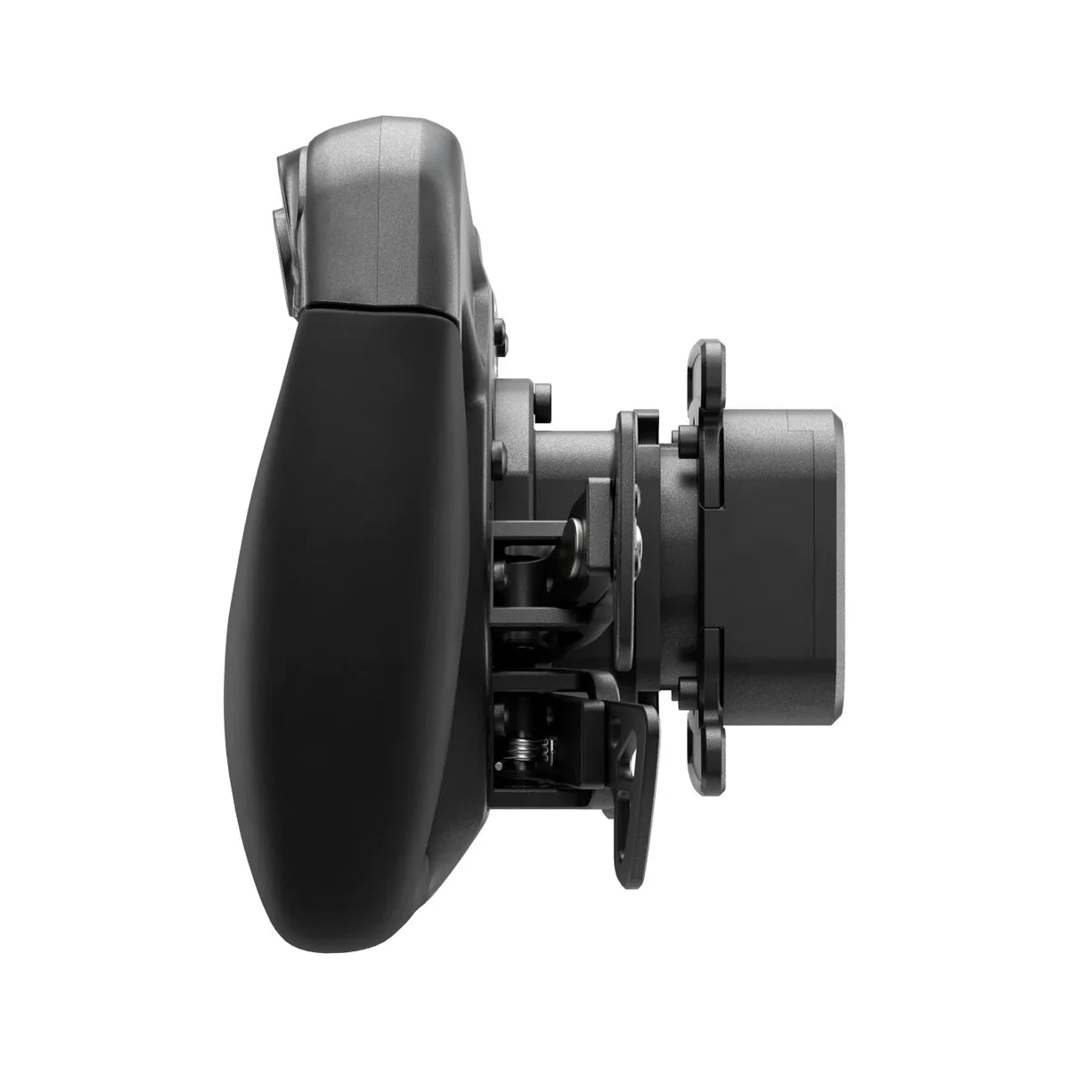 right handle close up of the simucube savu sport showing inner spring of right most paddle shifters